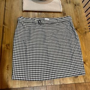 NWOT Calvin Klein Belted Houndstooth Skirt sz 20w